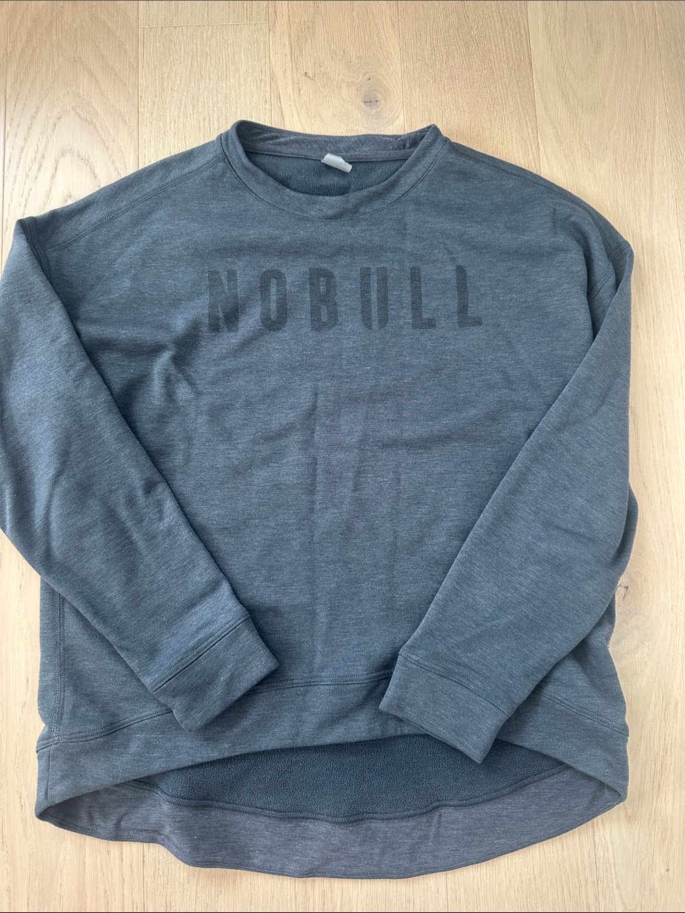 NOBULL Women’s Charcoal Gray Crewneck Pullover size small